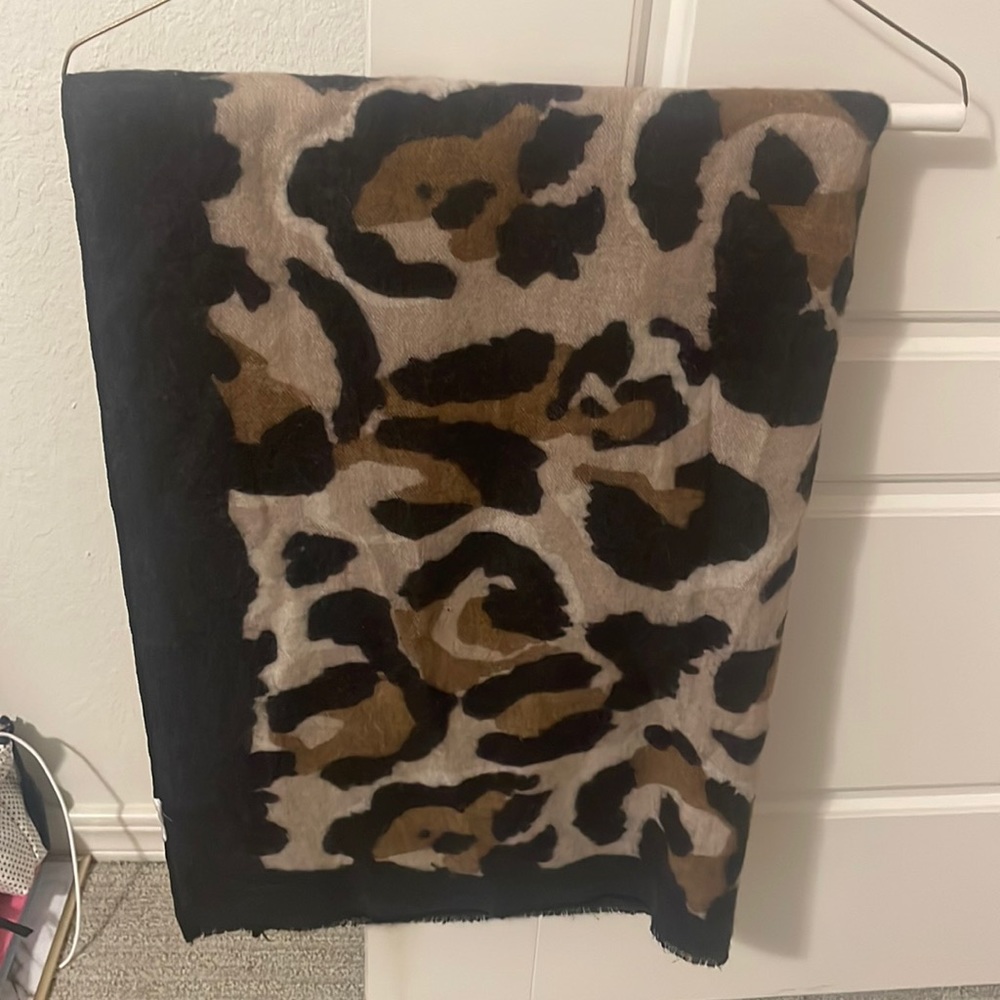 Beautiful Animal Print Large Scarf (feels like cashmere)